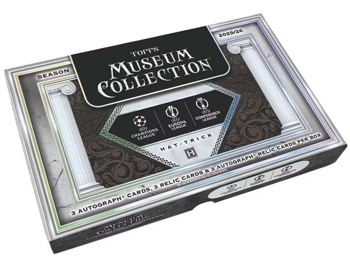 [Preorder] 2025/26 Topps Museum Collection UEFA Club Competitions Soccer Hat Trick Box